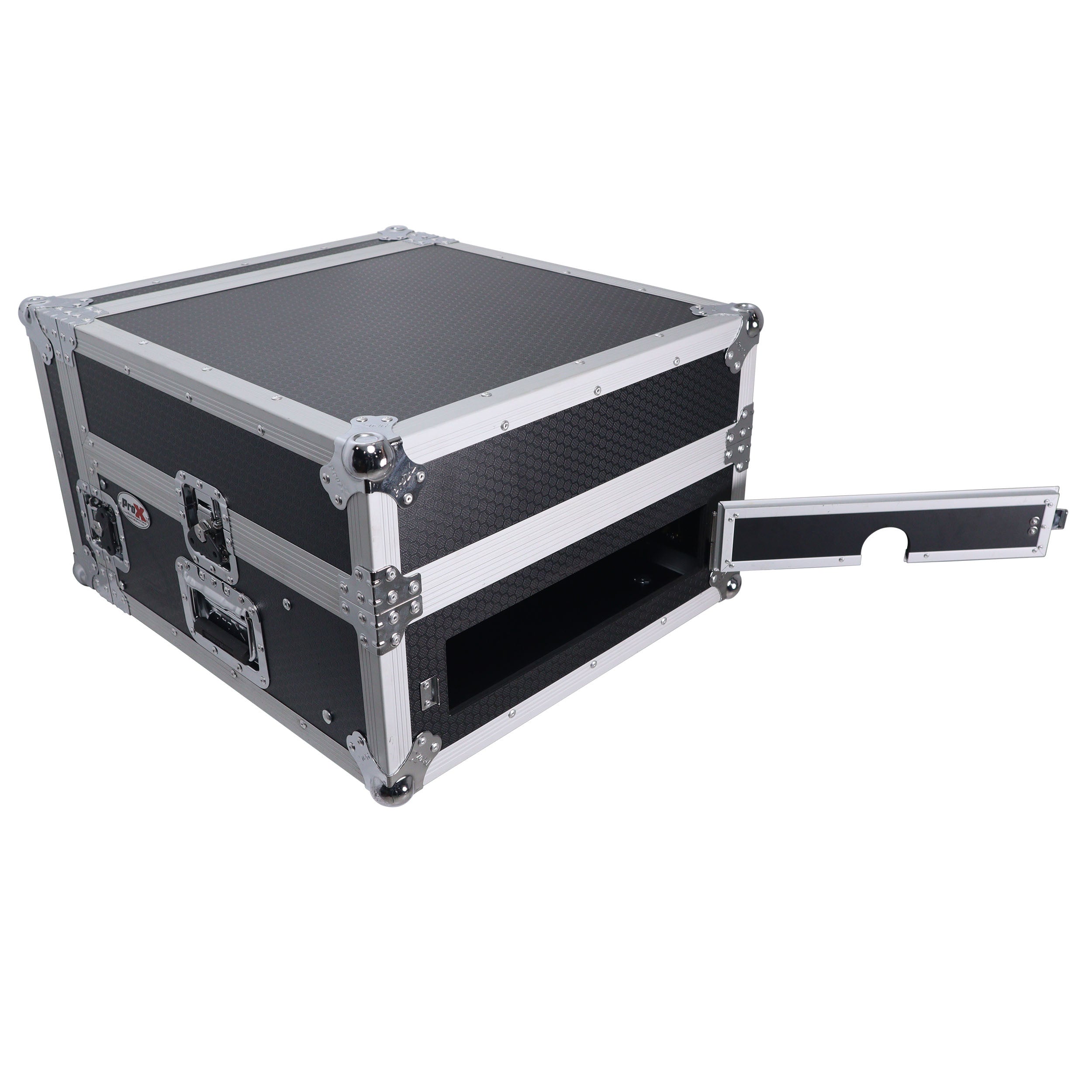 4U Vertical Rack Mount Flight Case with 10U Top for Mixer Combo Amp Rack