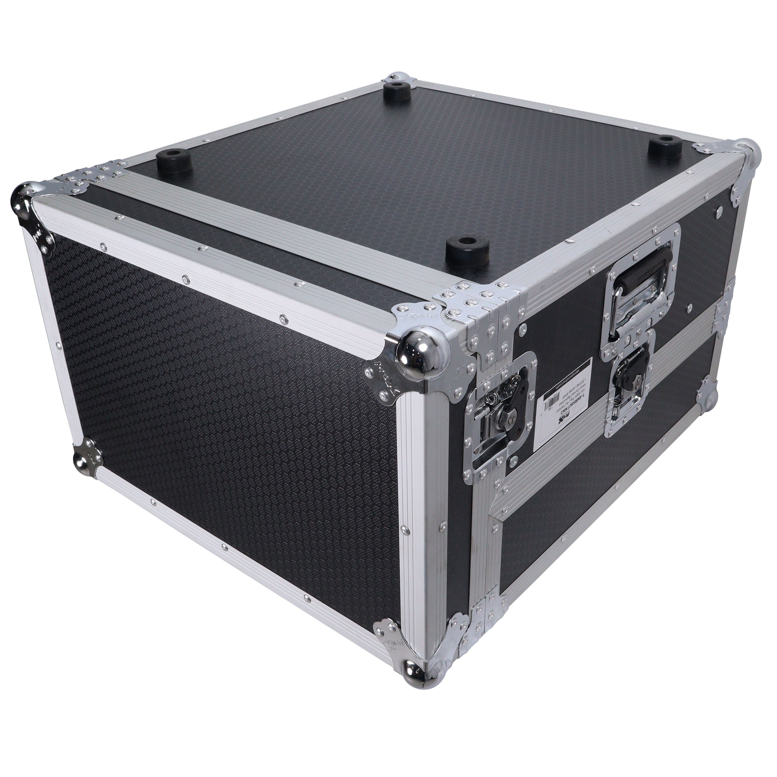 4U Vertical Rack Mount Flight Case with 10U Top for Mixer Combo Amp Rack with Laptop Shelf