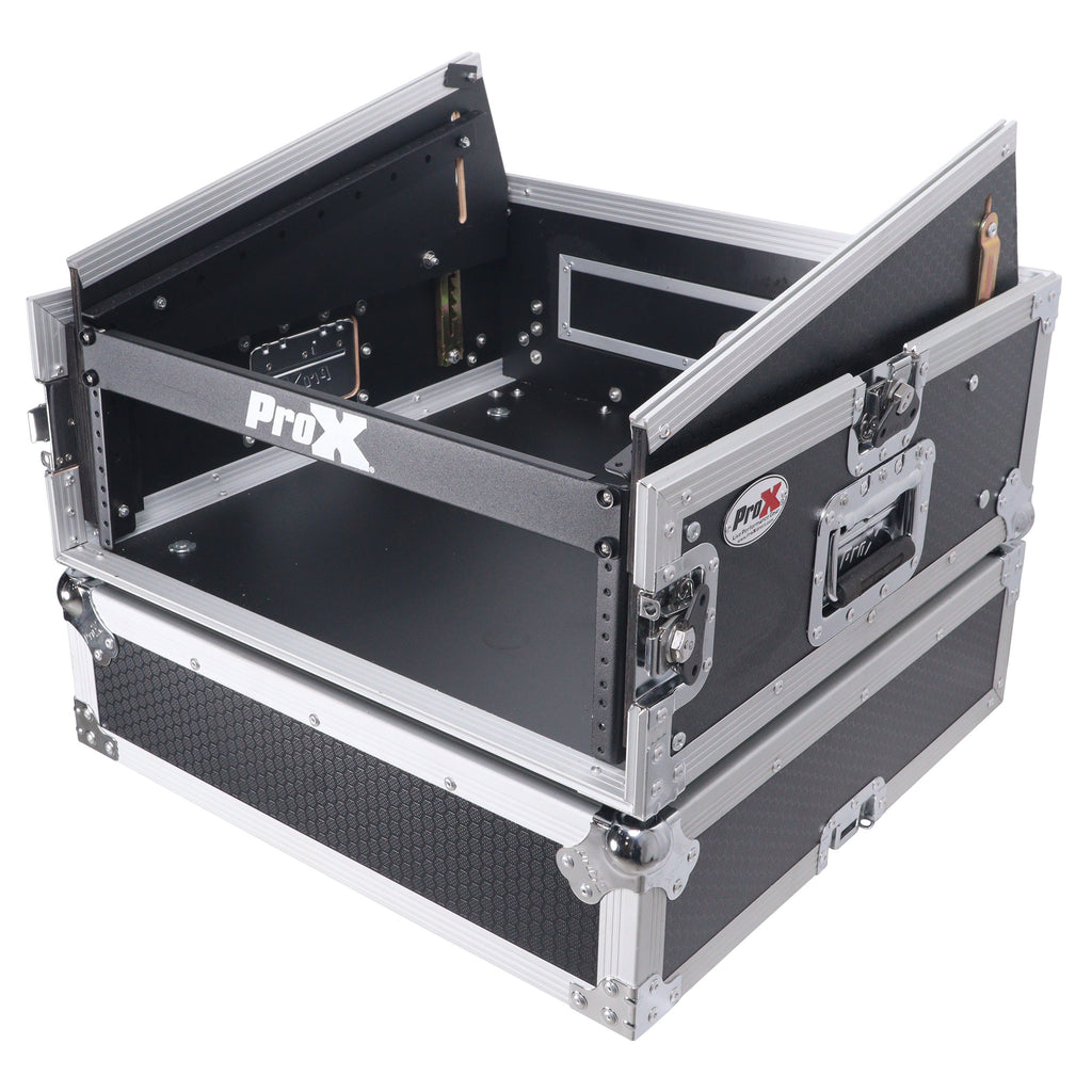 4U Vertical Rack Mount Flight Case with 10U Top for Mixer Combo Amp Rack