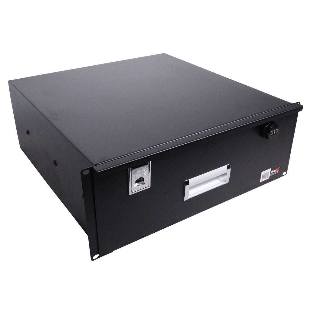 4U Rack Space 18" Depth Rack Mount Drawer for Audio, DJ, and IT Server rack cases.