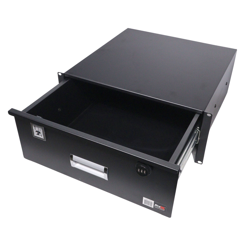 4U Rack Space 18" Depth Rack Mount Drawer for Audio, DJ, and IT Server rack cases.