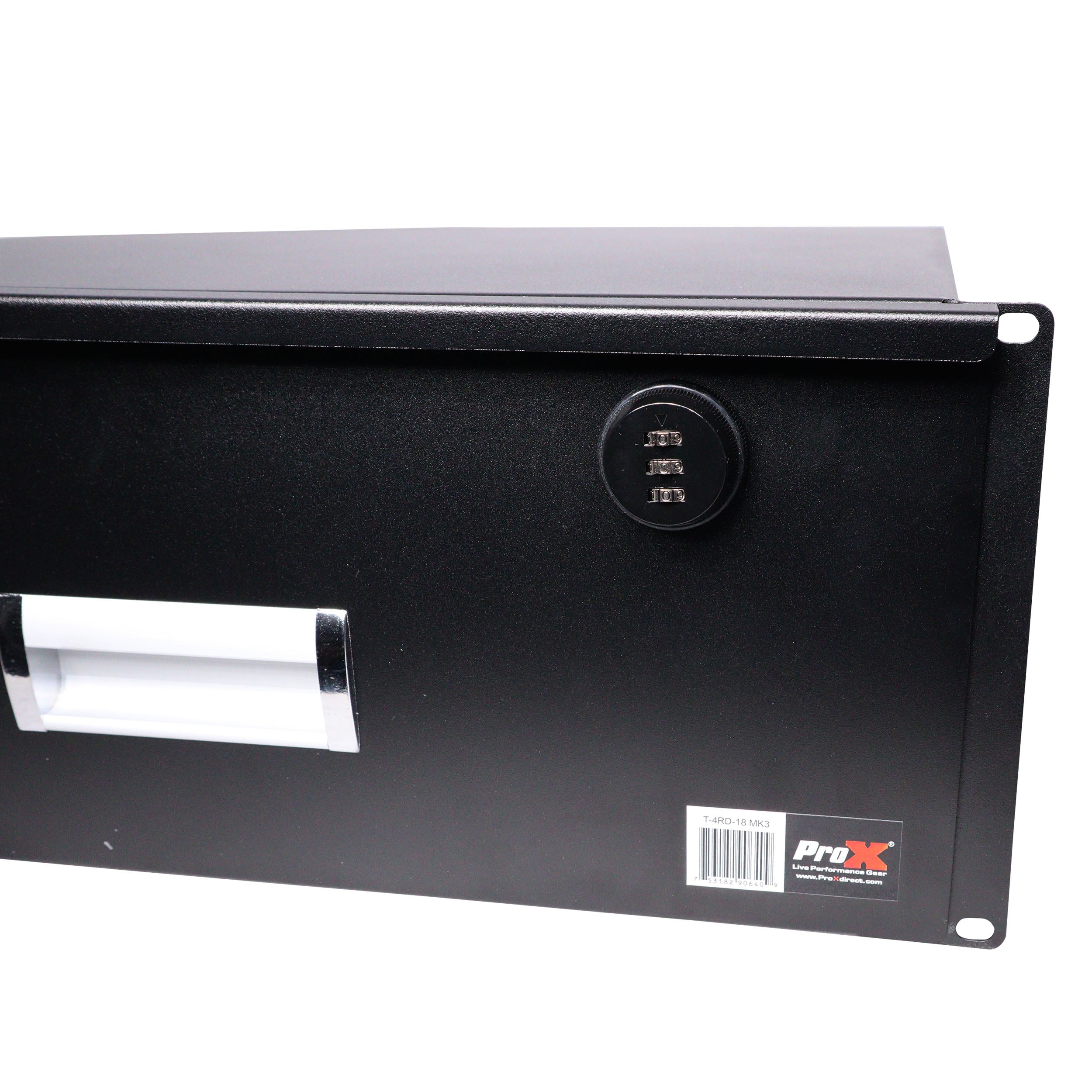 4U Rack Space 18" Depth Rack Mount Drawer for Audio, DJ, and IT Server rack cases.