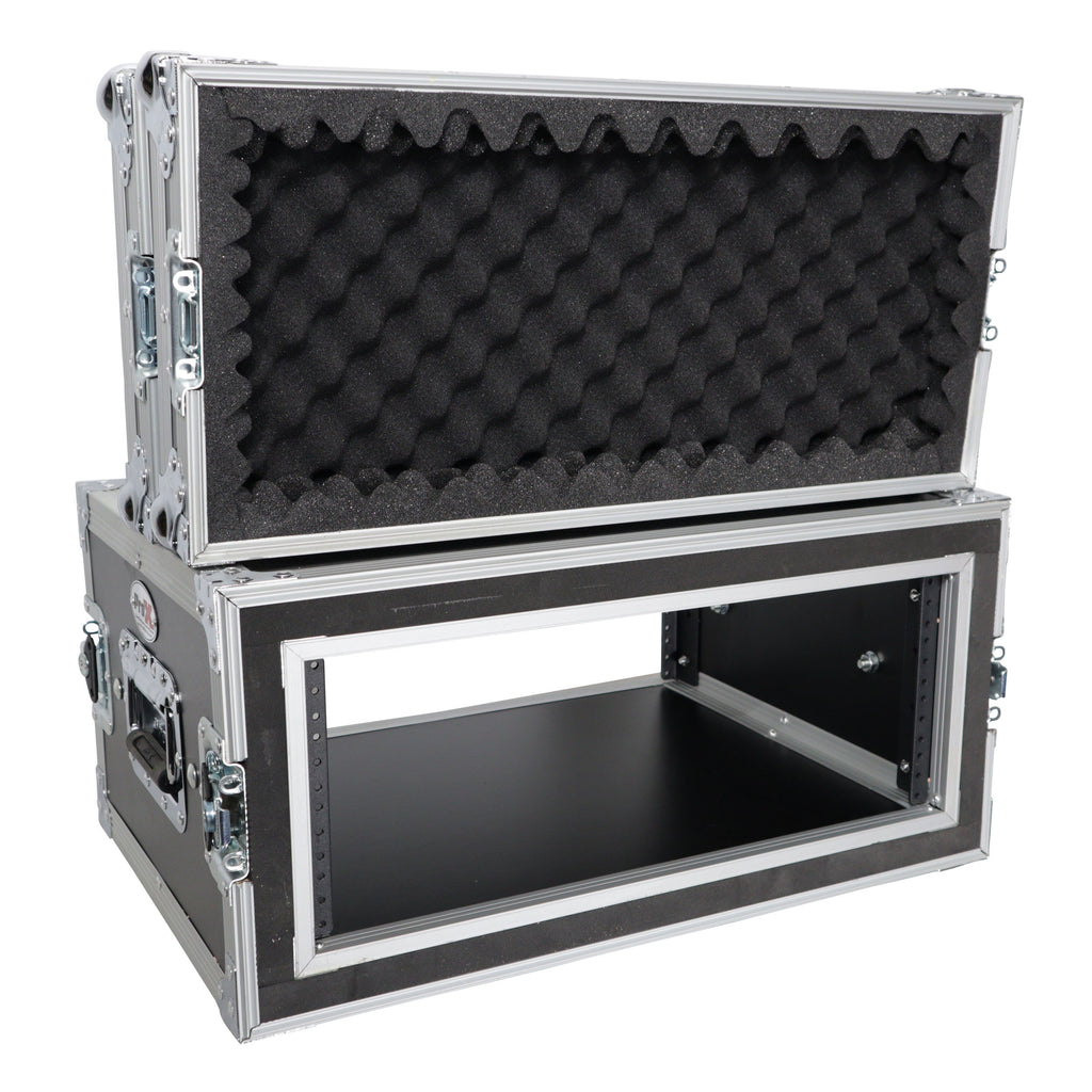 4U Vertical Shockproof Effects Rack 14" Depth Rail to Rail with Handles