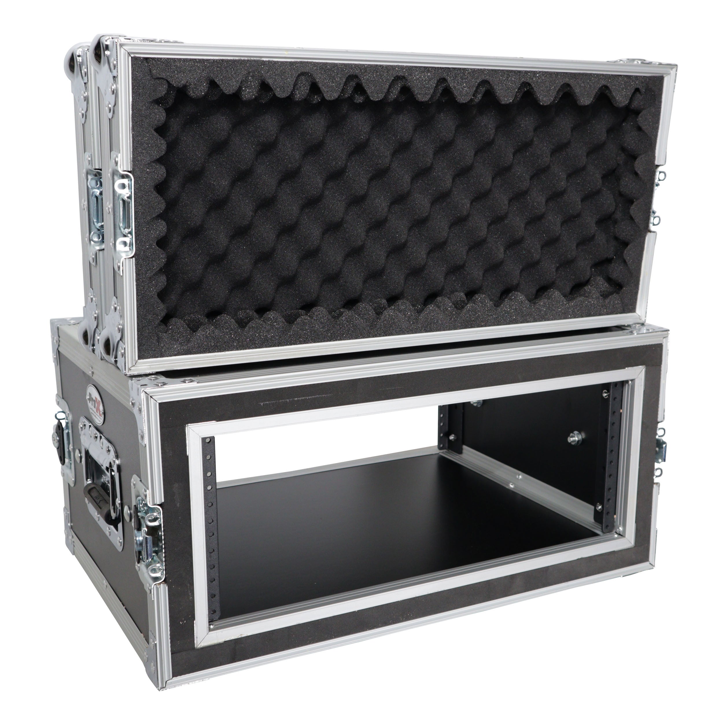 4U Vertical Shockproof Effects Rack 14" Depth Rail to Rail with Handles