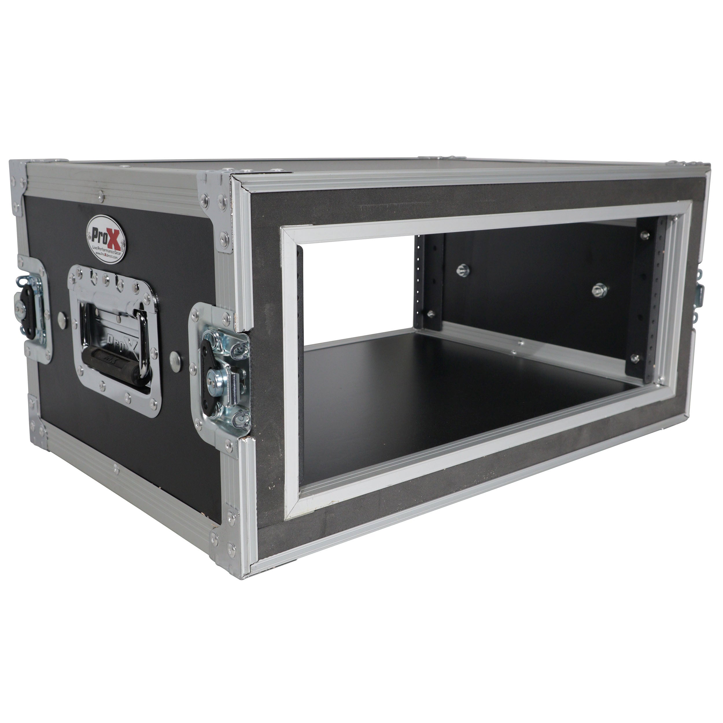 4U Vertical Shockproof Effects Rack 14" Depth Rail to Rail with Handles
