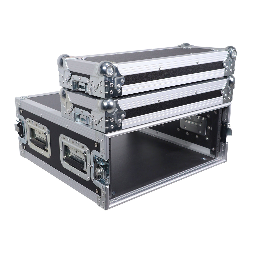 4U Space Amp Rack Mount ATA Style Flight Case 19 In. Depth