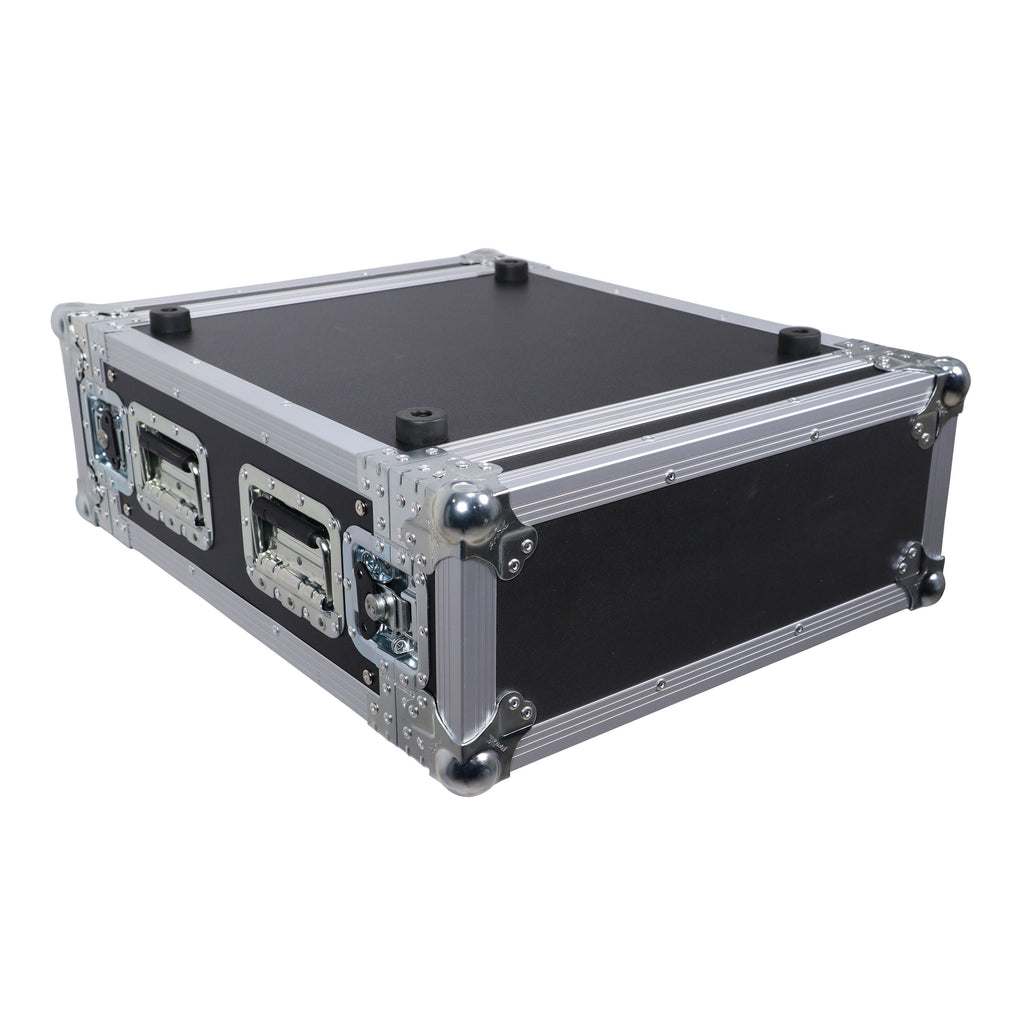 4U Space Amp Rack Mount ATA Style Flight Case 19 In. Depth