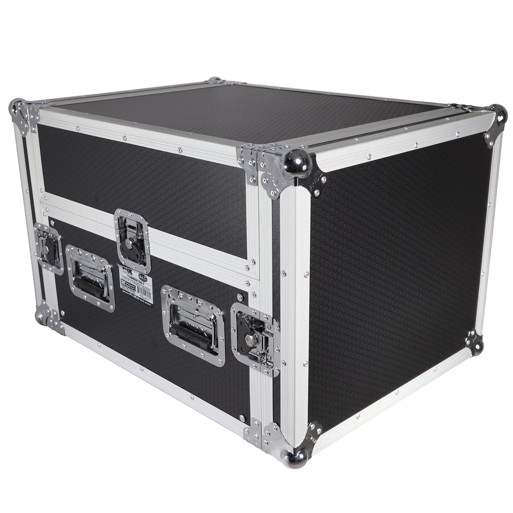 13U Top Mixer 6U Front Rack Combo Flight Case with Removable Sliding Laptop Shelf