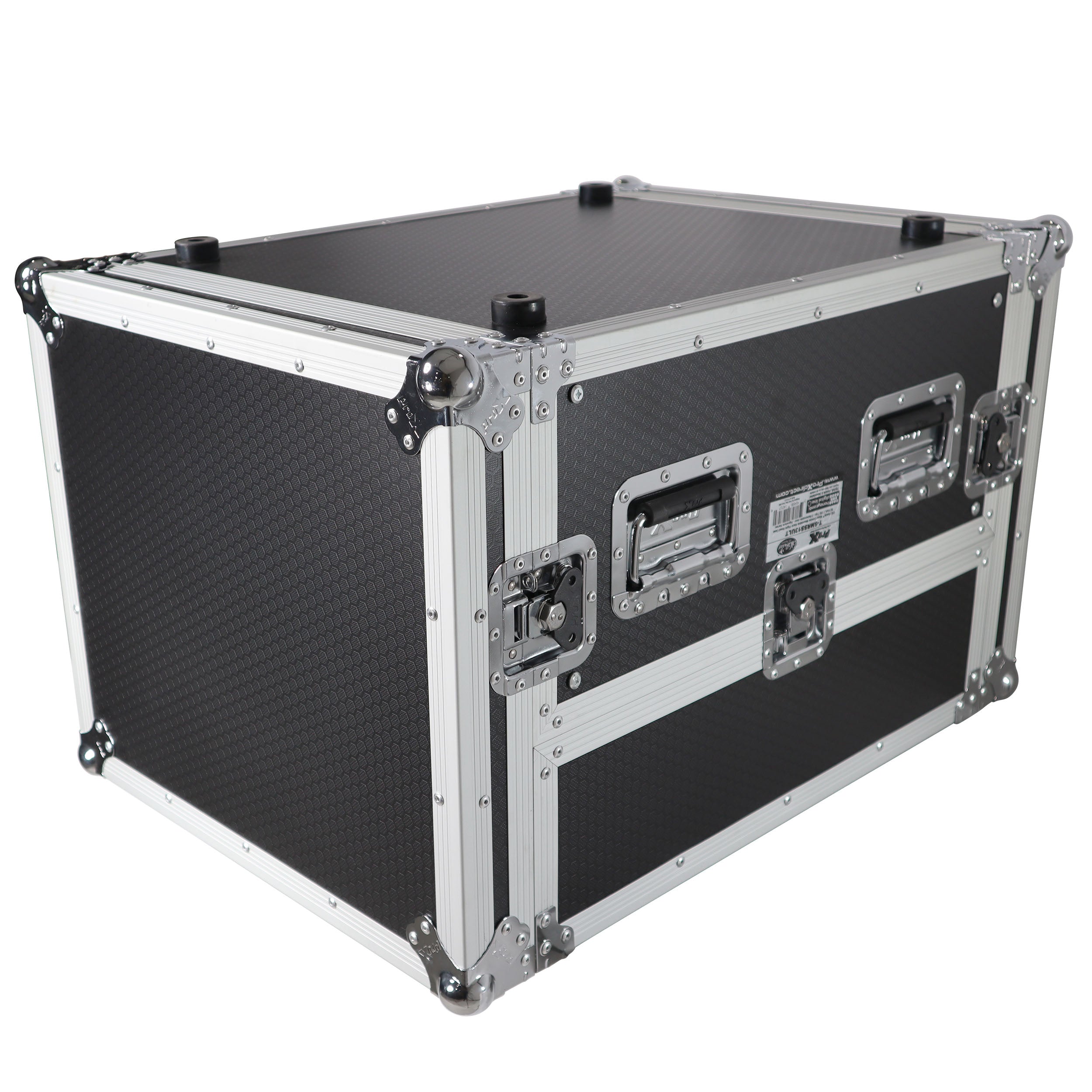 13U Top Mixer 6U Front Rack Combo Flight Case with Removable Sliding Laptop Shelf