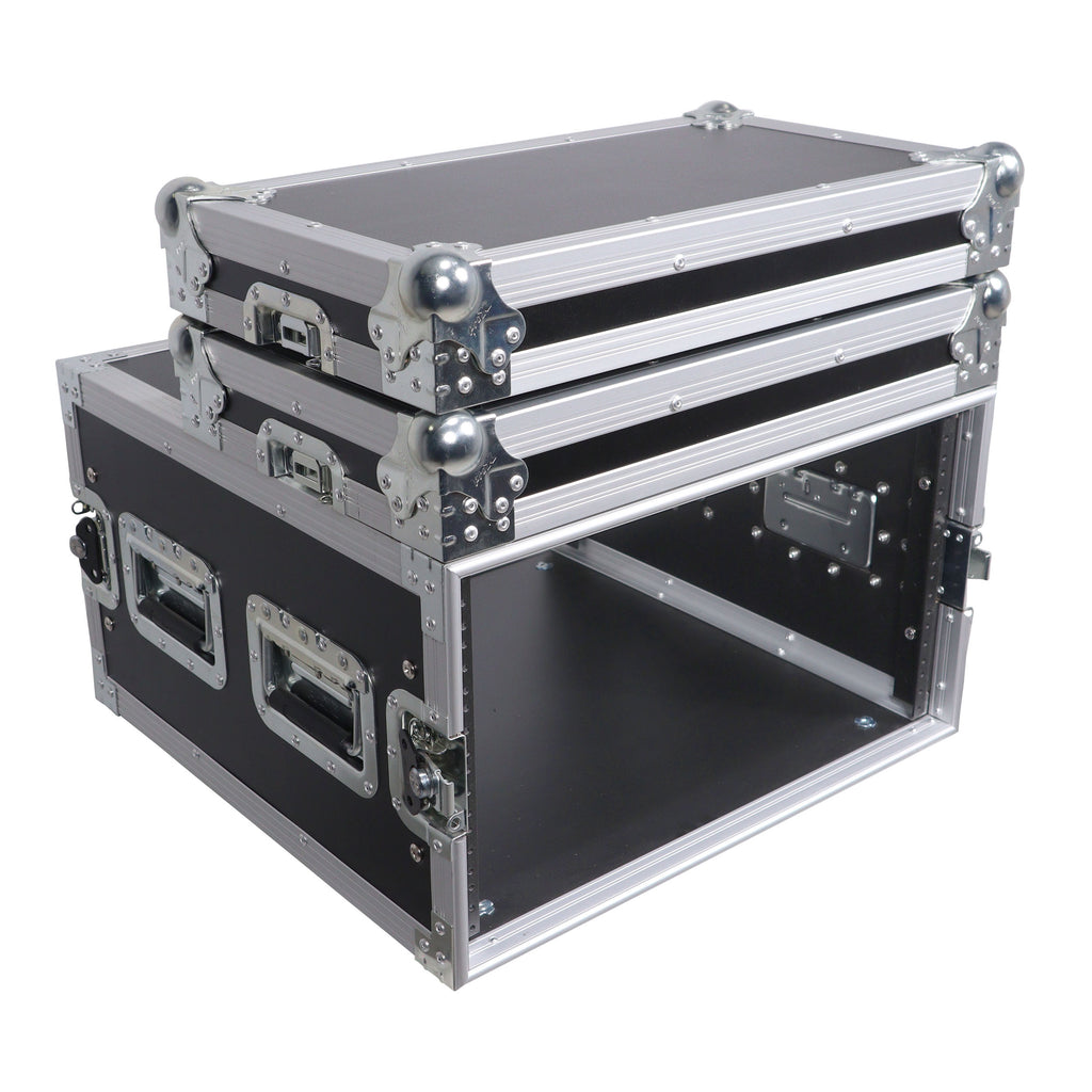 6U Space Amp Rack Mount ATA Flight Case 19" Depth