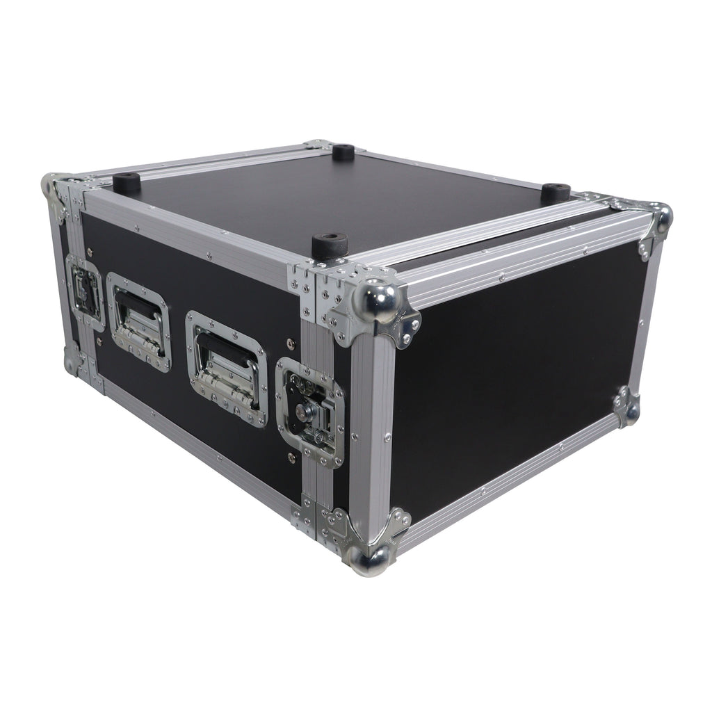 6U Space Amp Rack Mount ATA Flight Case 19" Depth