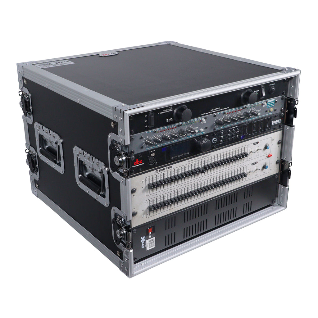 8U Space Amp Rack Mount ATA Flight Case 19" Depth
