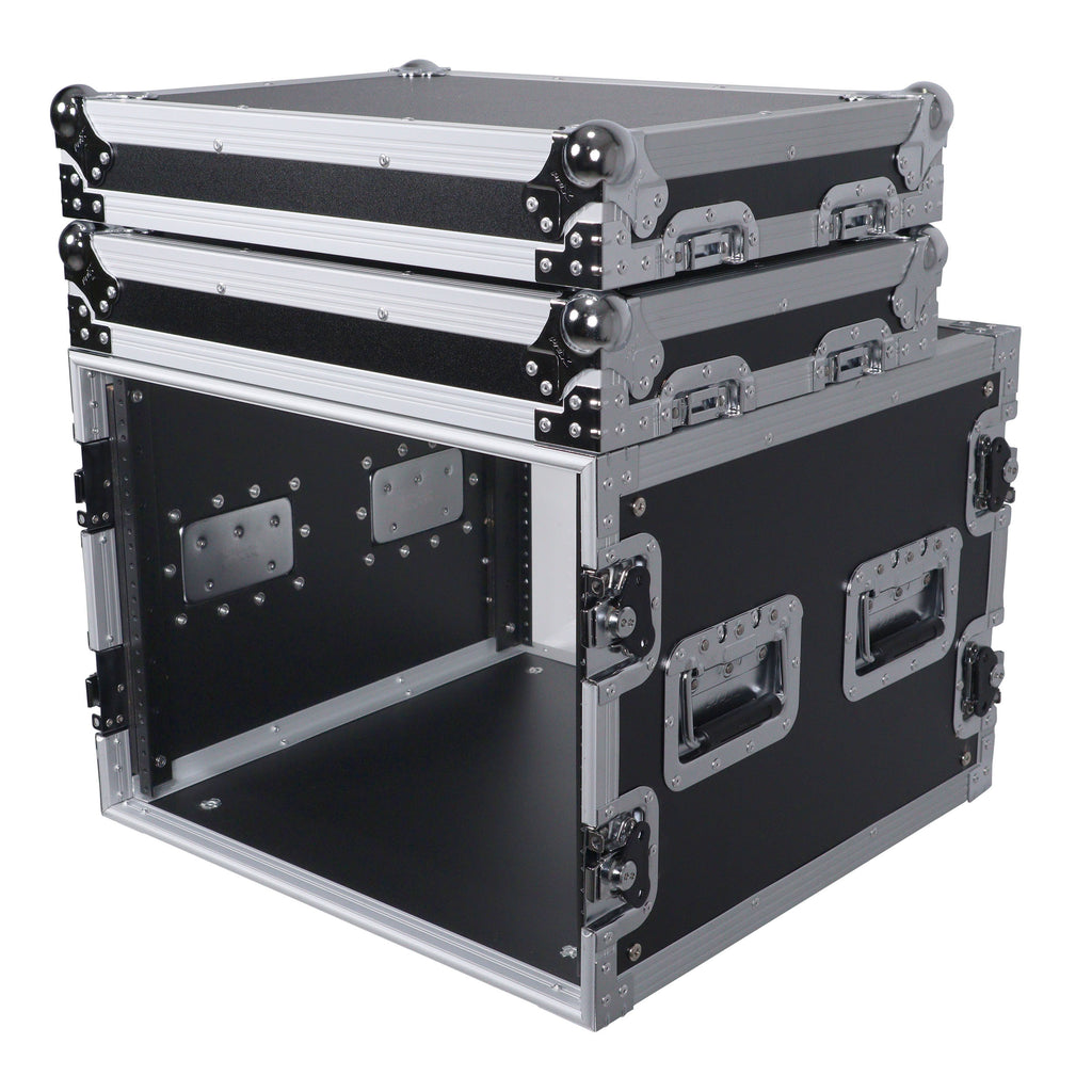8U Space Amp Rack Mount ATA Flight Case 19" Depth