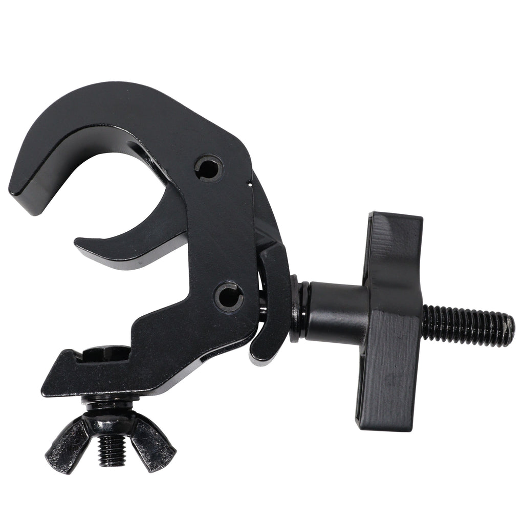 Set of 4 Aluminum Self-Locking M10 Clamp with Big Wing Knob for 2" Truss Tube Capacity 330 lbs. Black Finish