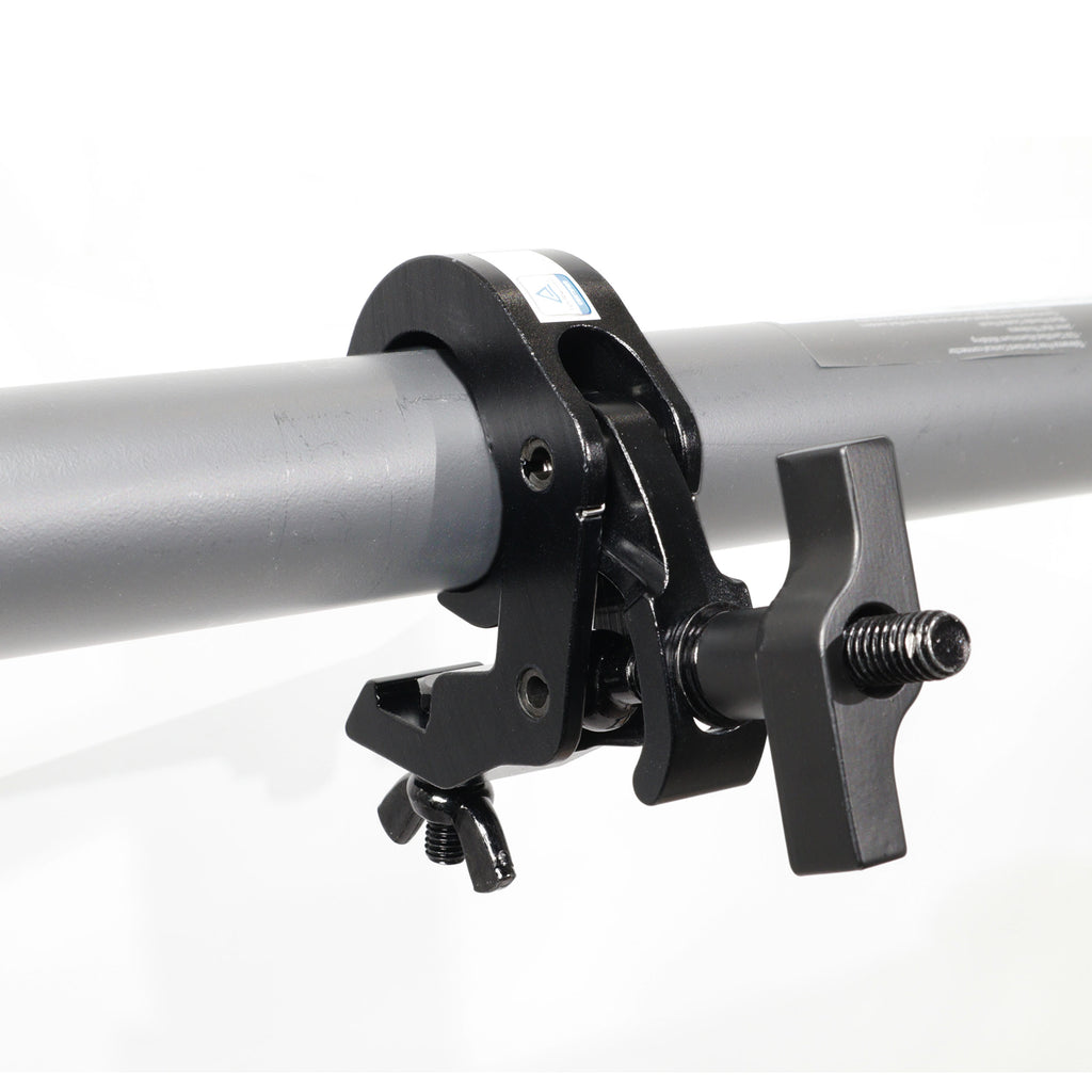 T-C12H-BLK Self-Locking M10 Clamp w/ Big Wing for 2" Truss Tube Capacity 330 lbs. — Aluminum