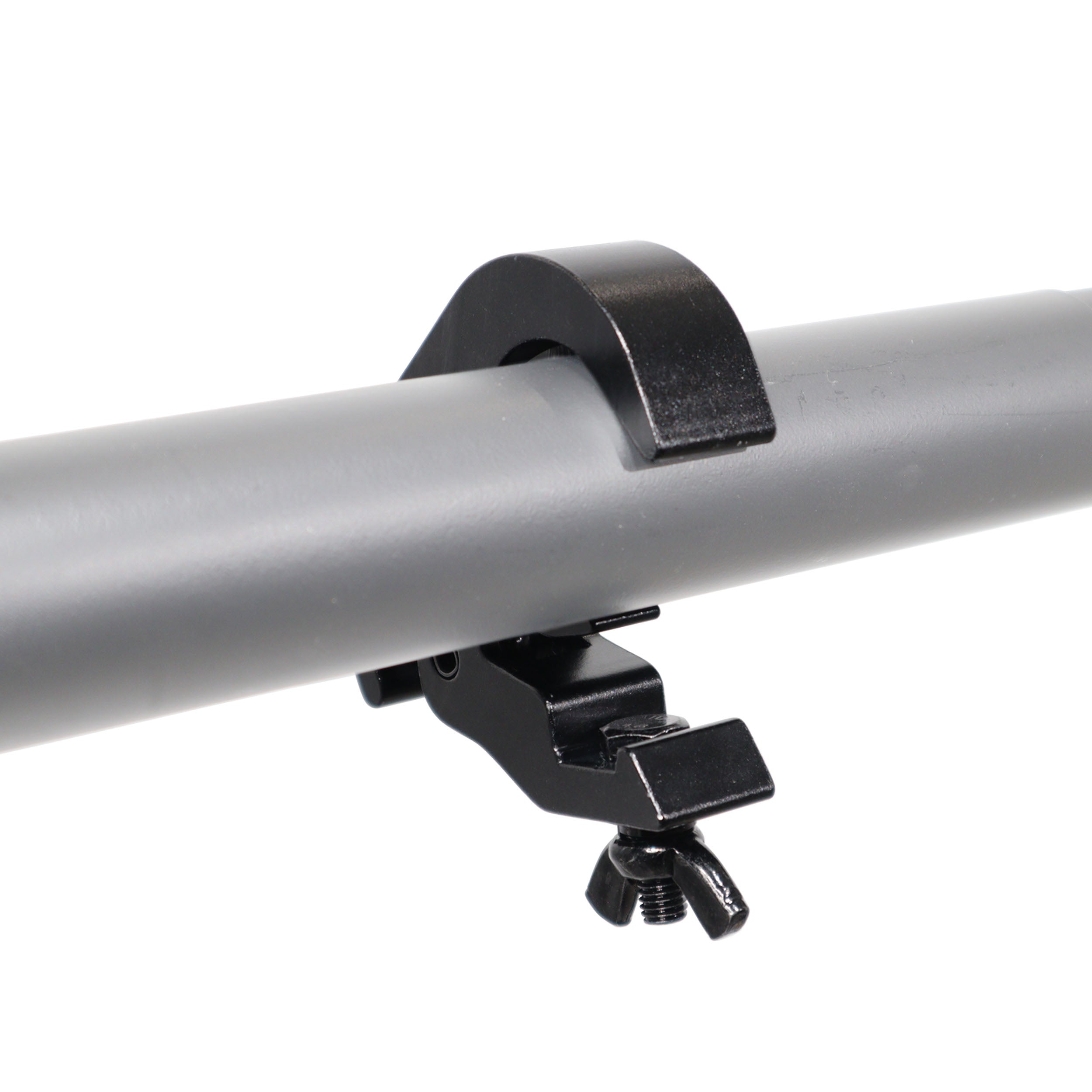 T-C12H-BLK Self-Locking M10 Clamp w/ Big Wing for 2" Truss Tube Capacity 330 lbs. — Aluminum