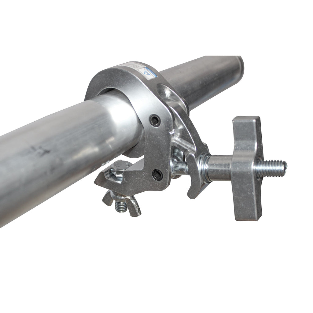 Aluminum Self-Locking M10 Clamp with Big Wing Knob for 2" Truss Tube Capacity 330 lbs.