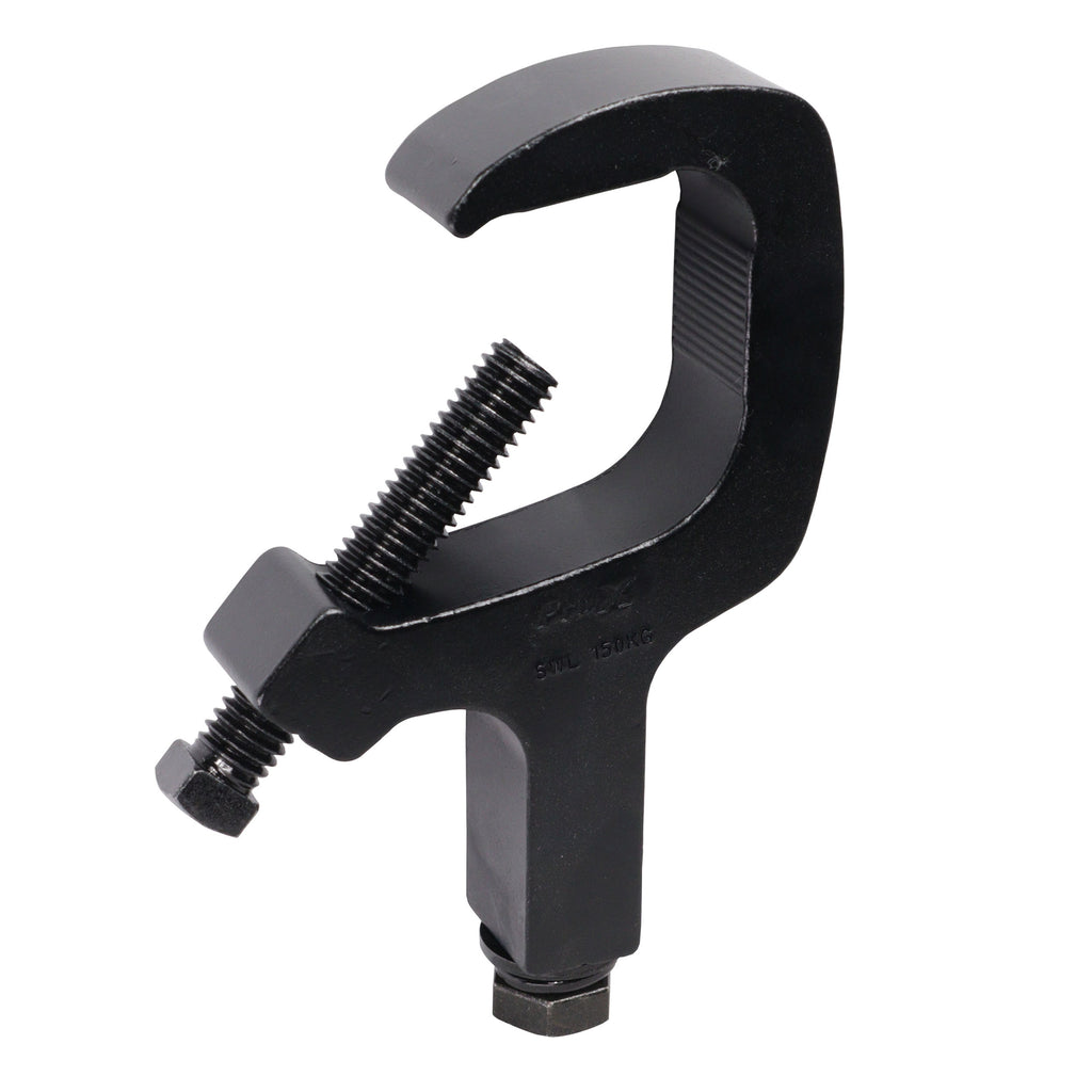 Aluminum C-Clamp for 1.5 to 2" Truss Tube Capacity 330 lbs. Black Finish