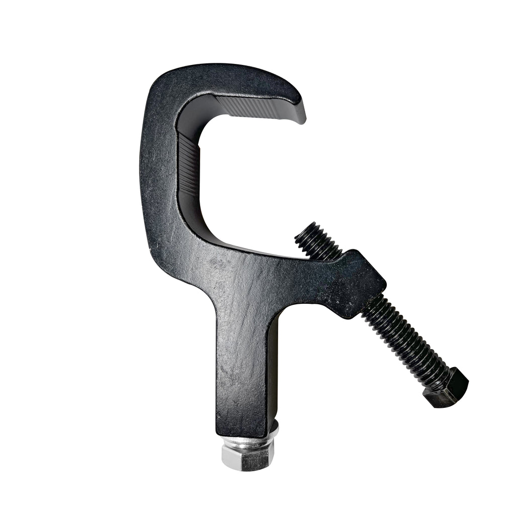 Aluminum C-Clamp for 1.5 to 2" Truss Tube Capacity 330 lbs. Black Finish