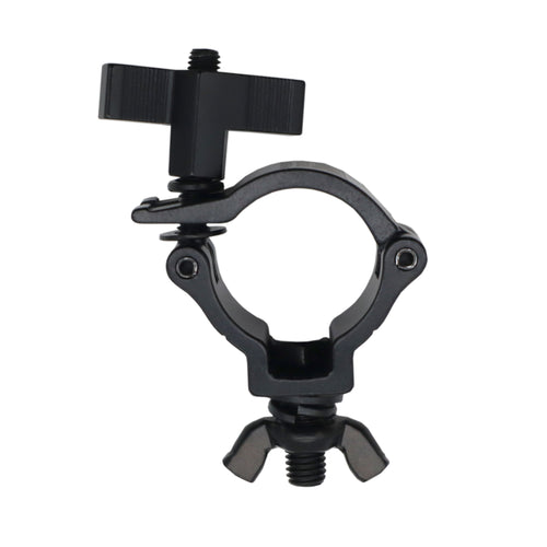 12PCS Aluminum Black Mini Clamp Stage Truss Lighting with Big Knob fits 1-3/8" - 1-1/2" (35-40mm) Tube SWL 165LBS M8 Bolt