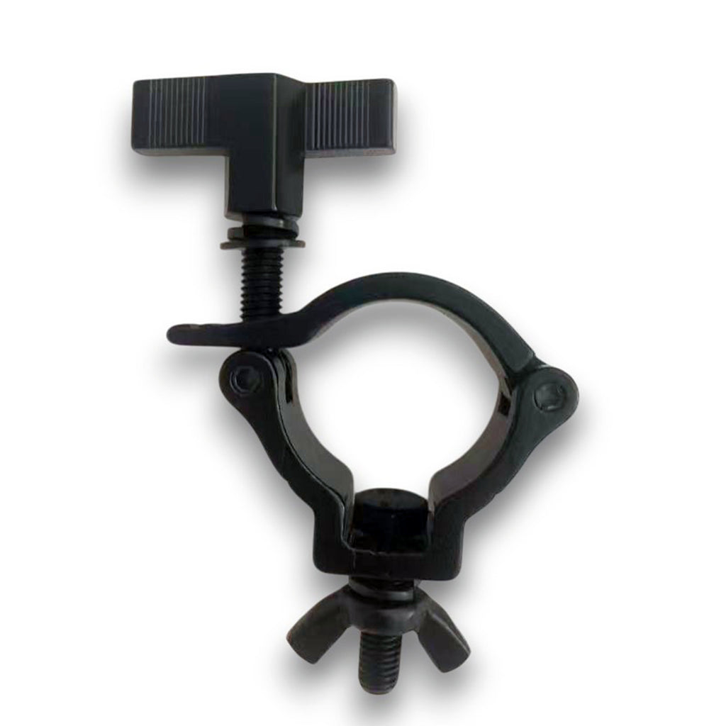 72PCS Aluminum Black Mini Clamp Stage Truss Lighting with Big Knob fits 1-3/8" - 1-1/2" (35-40mm) Tube SWL 165LBS M8 Bolt