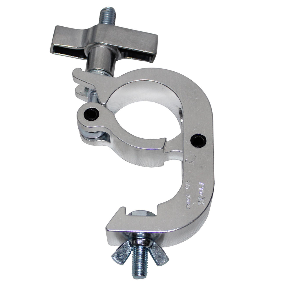 24PCS Aluminum Pro Slim Hook Style M10 Clamp with Big Wing Knob for 2" Truss Tube Capacity 330 Lbs.