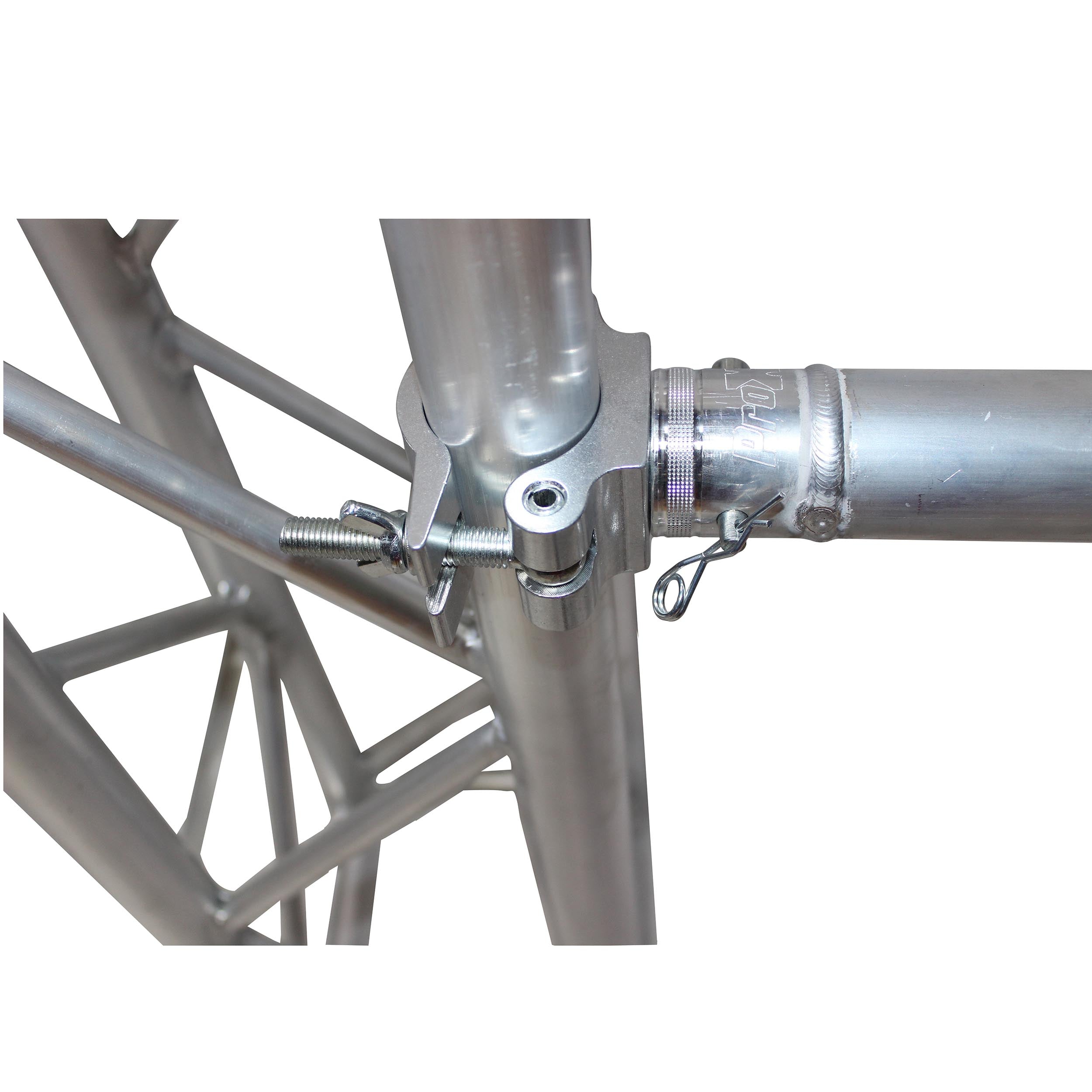Aluminum Pro M10 Clamp with Half-Conical Connector for 2" Truss Tube Capacity 1102 lbs.