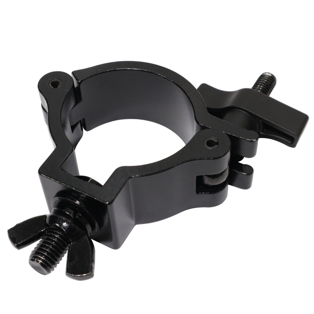 12PCS Aluminum Slim M10 O-Clamp with Big Wing Knob for 2" Truss Tube Capacity 165 lbs. Black Finish