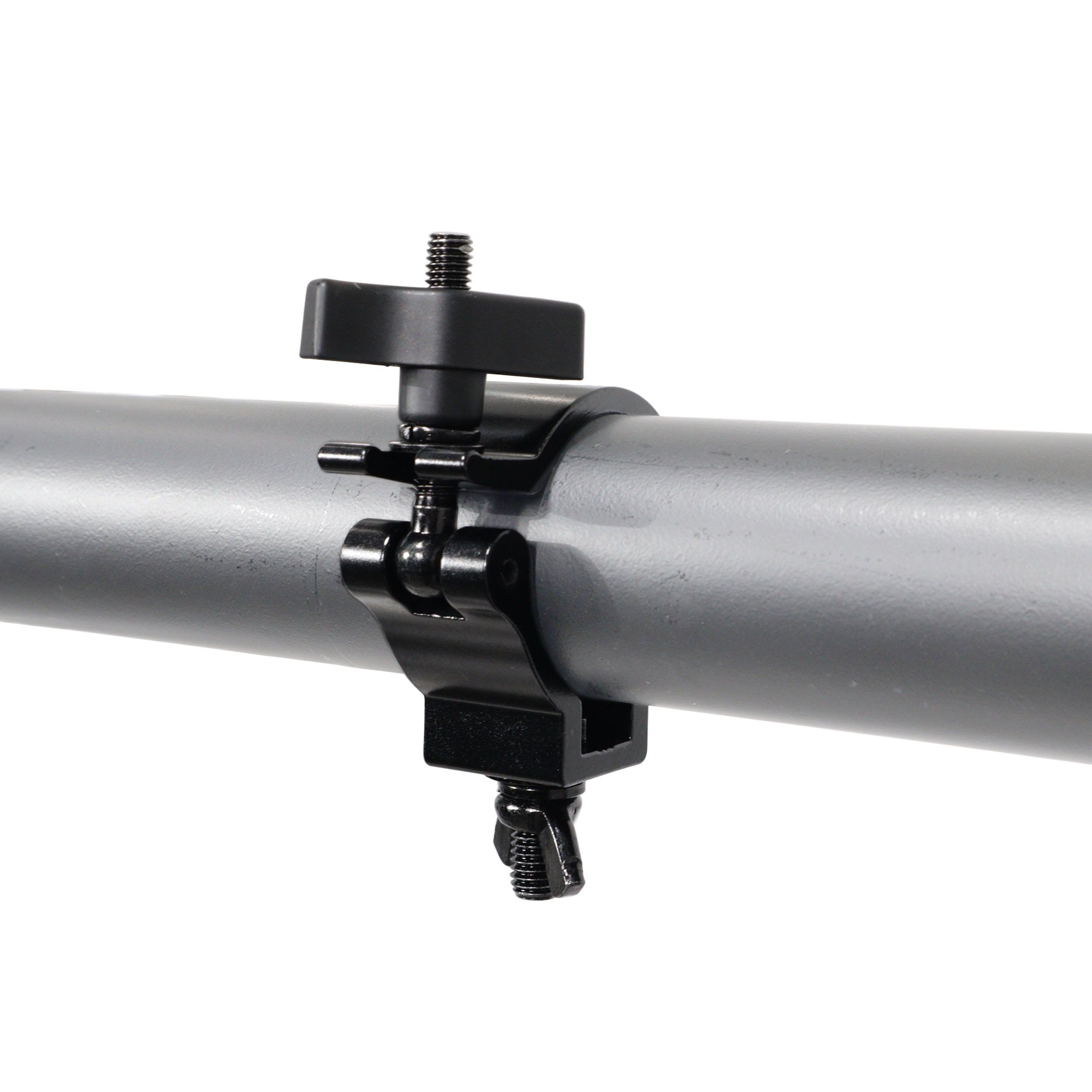 12PCS Aluminum Slim M10 O-Clamp with Big Wing Knob for 2" Truss Tube Capacity 165 lbs. Black Finish