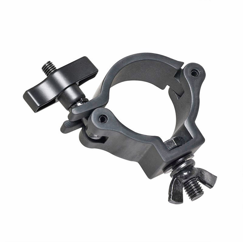 12PCS Aluminum Slim M10 O-Clamp with Big Wing Knob for 2" Truss Tube Capacity 165 lbs. Black Finish