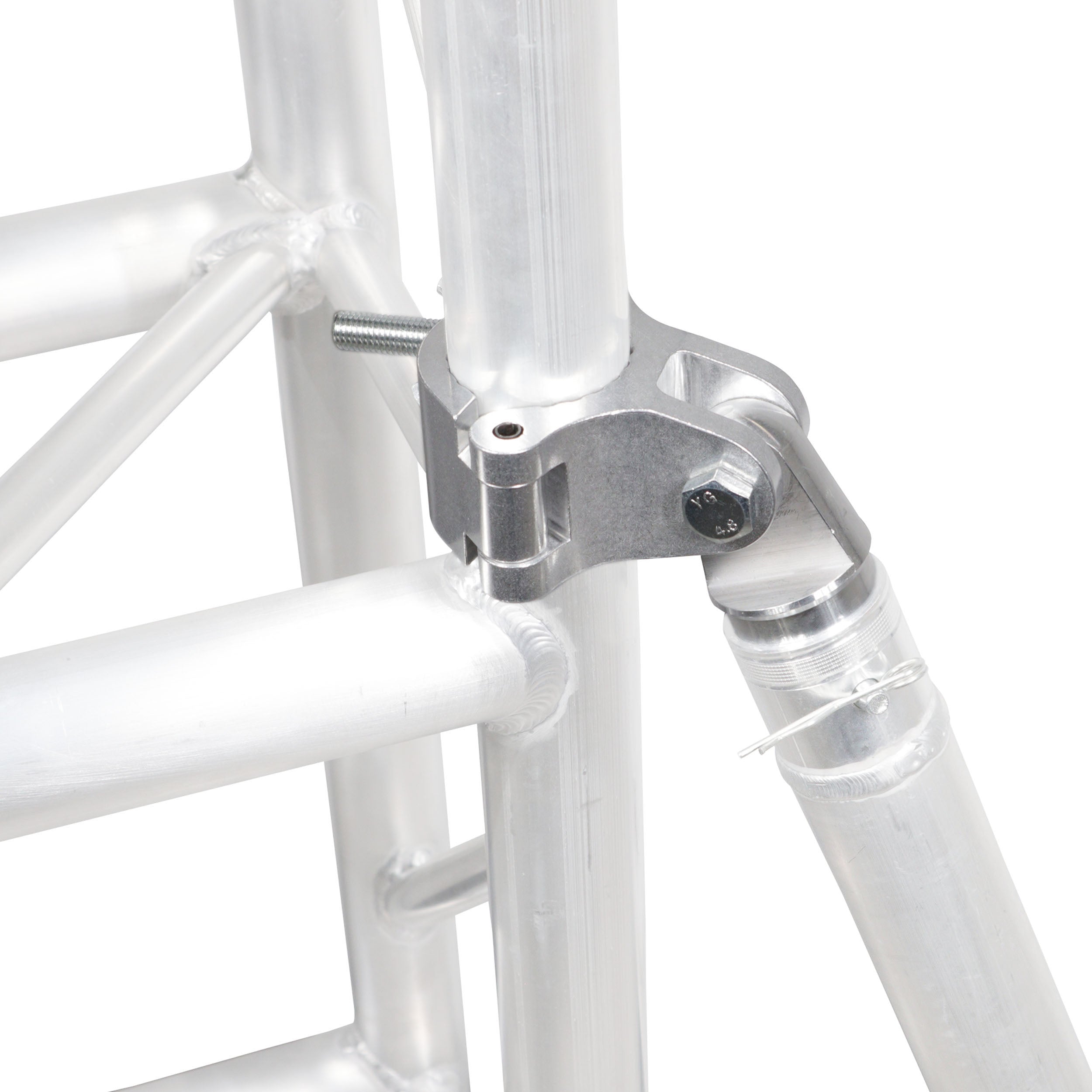 24PCS Aluminum Pro M10 Truss Clamp with Hinge Adjustable 180 Degree Half Coupler
