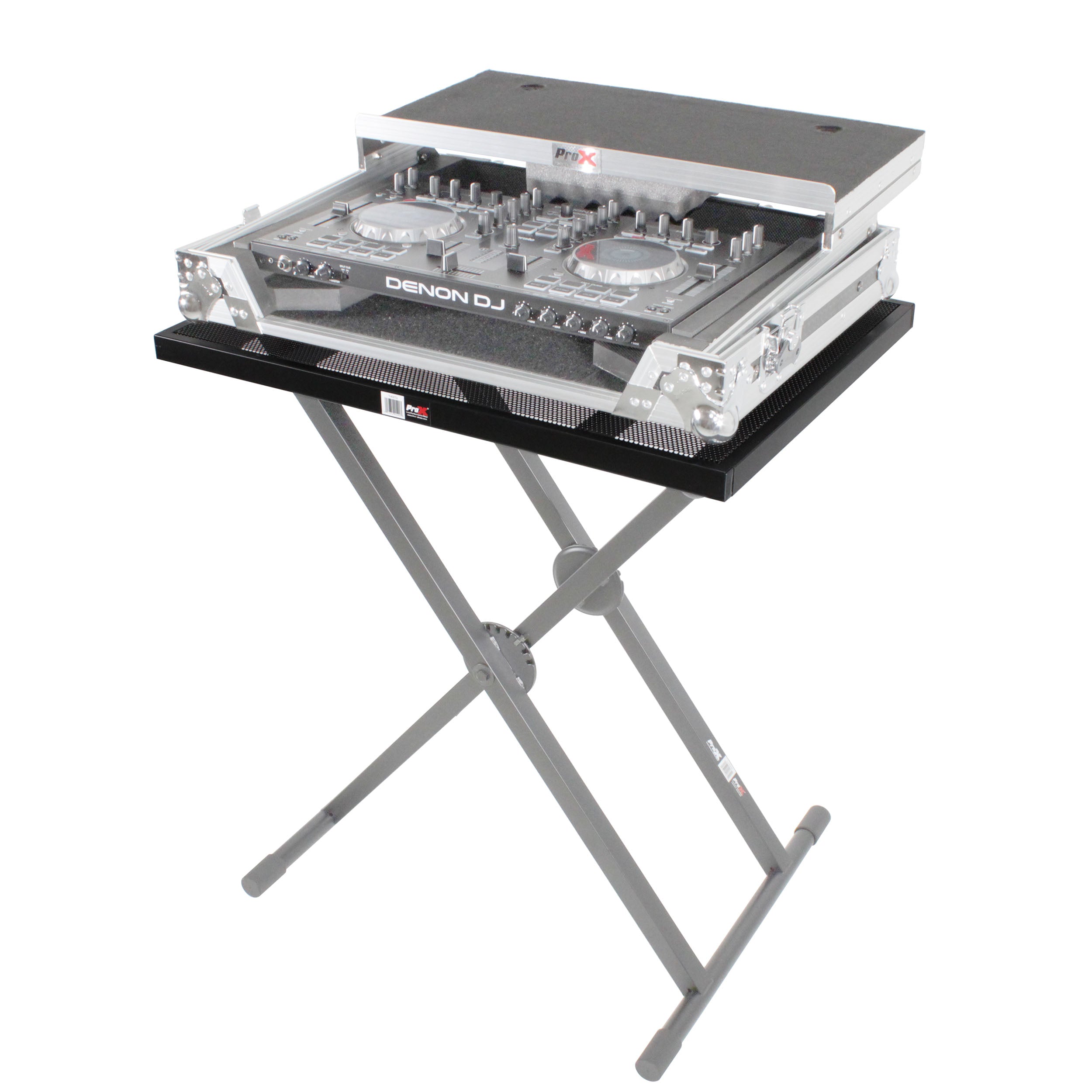 Utility Music Keyboard X Stand Table Top Add on for DJ Controller Flight Case Midi Controllers Laptop