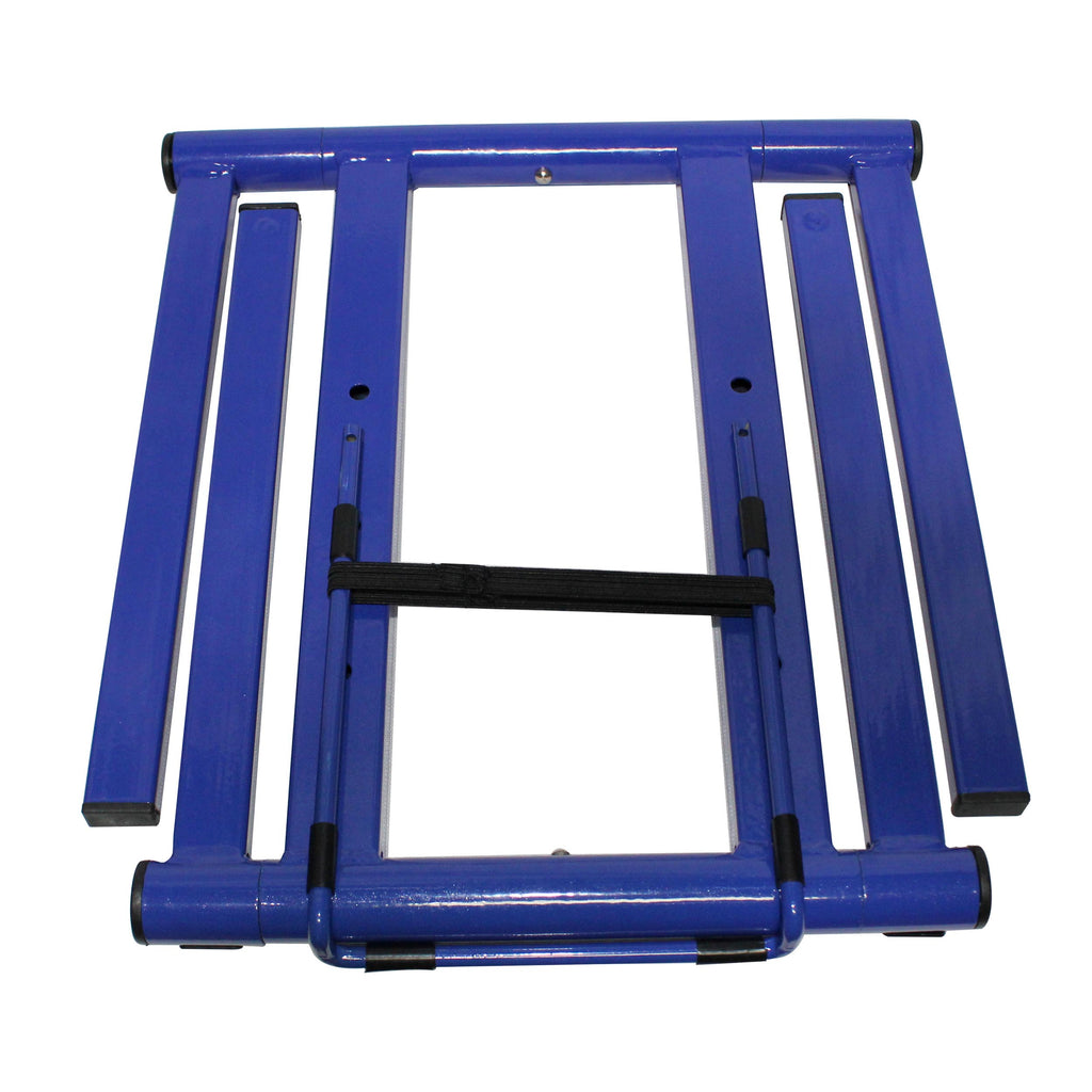 Foldable Portable DJ Laptop Stand W/Adjustable Shelf Blue