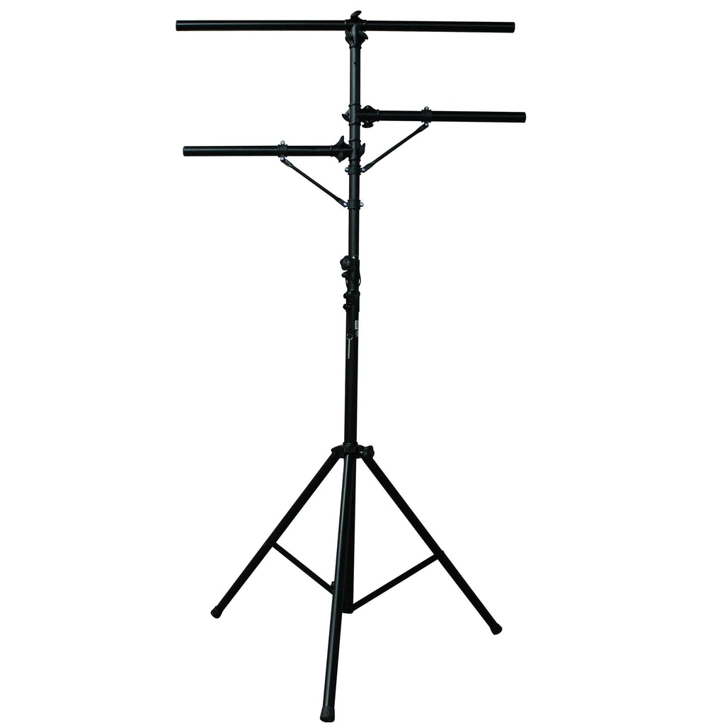 Height Adjustable DJ Lighting Stand with (2) Side Bars – adjusts up to 12 Ft Height