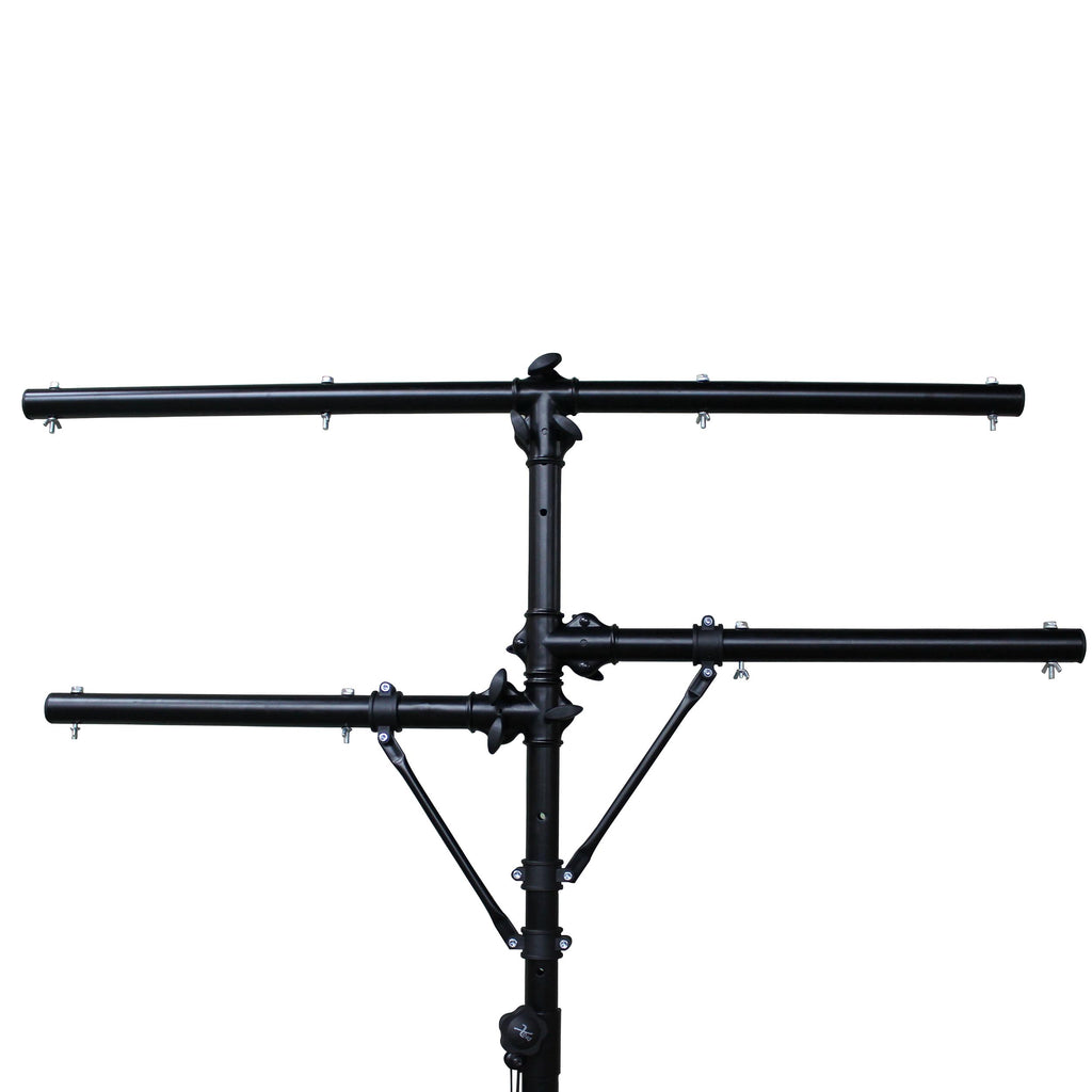 Height Adjustable DJ Lighting Stand with (2) Side Bars – adjusts up to 12 Ft Height