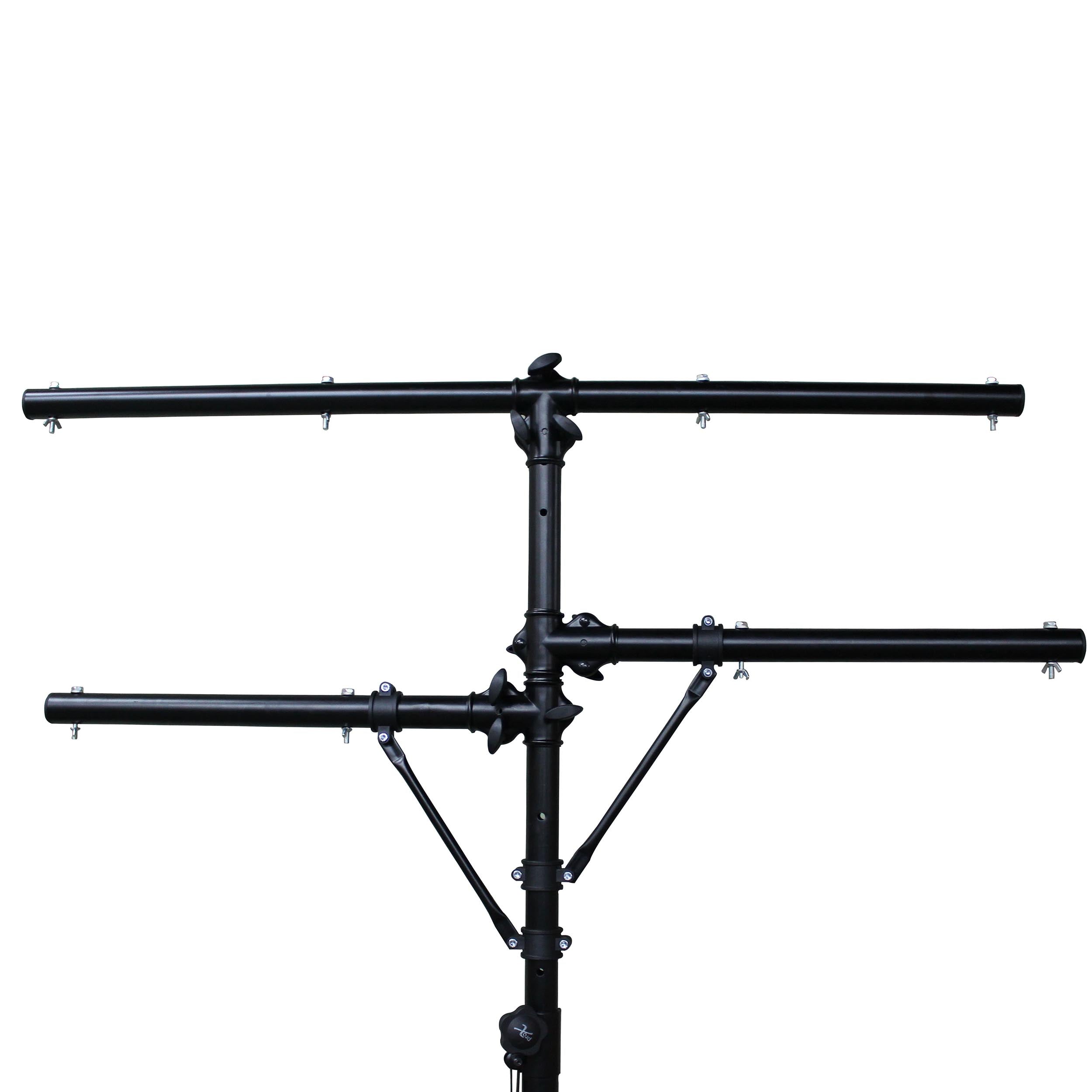 Height Adjustable DJ Lighting Stand with (2) Side Bars – adjusts up to 12 Ft Height