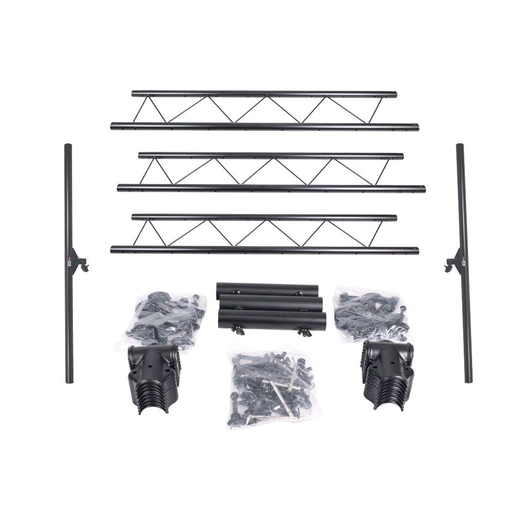 12 Ft Height Adjustable DJ Lighting Stand with (3) I-beam Sections – adjusts up to 12'H x 15'W