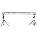 10-Feet Height Adjustable Portable Crank Lighting Stand System with included 2x T-Bars Triangle Truss for 5ft 10ft 15ft Width