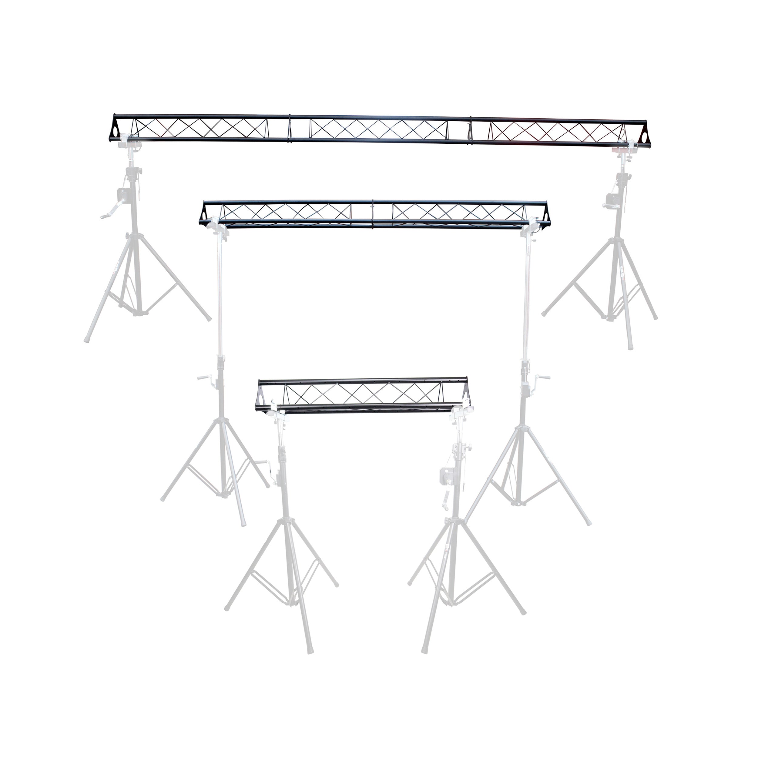 ProX Set of (3) Universal Lighting Truss System with 5Ft 10Ft 15Ft Triangle Segment Sections