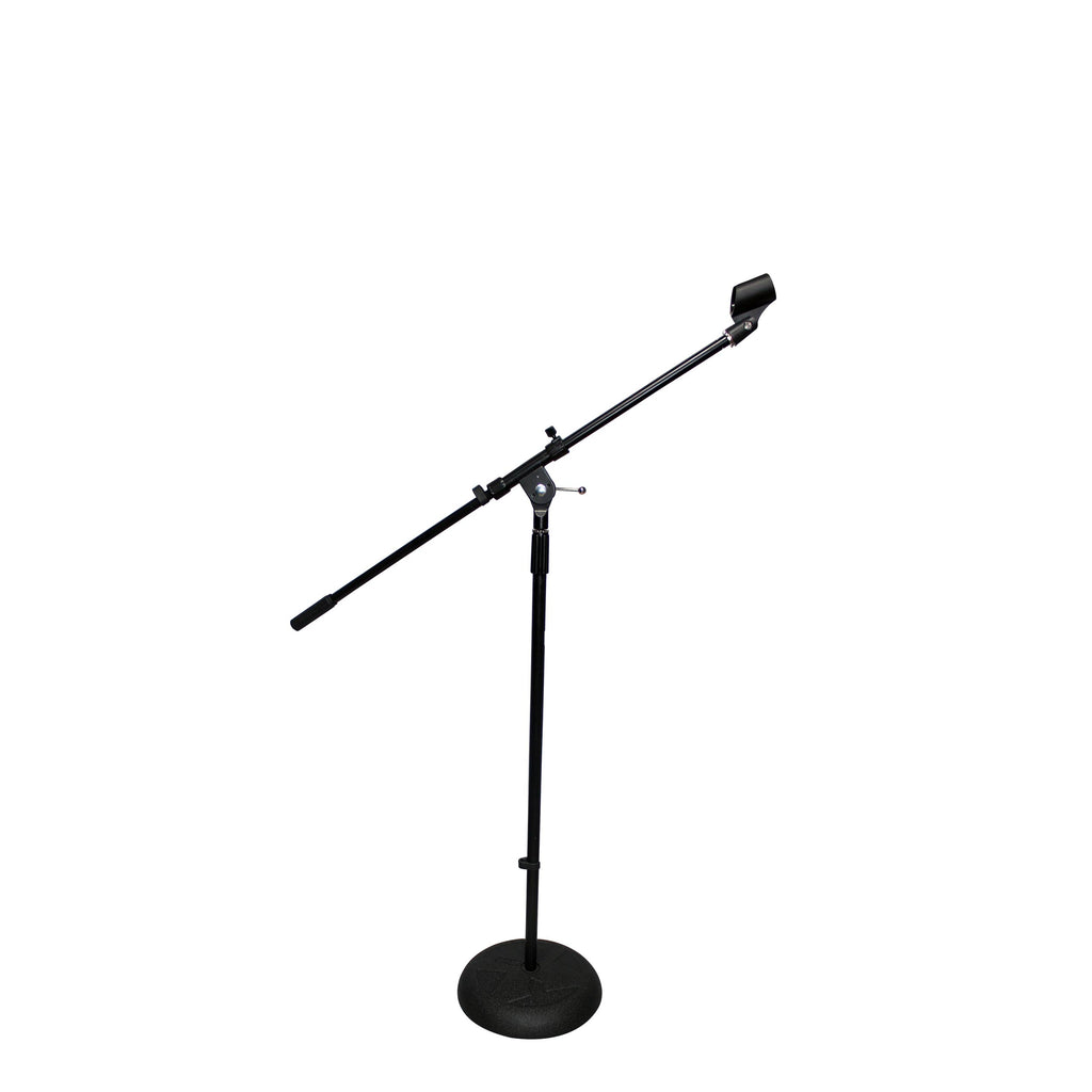 Round Base Microphone Stand W/Boom