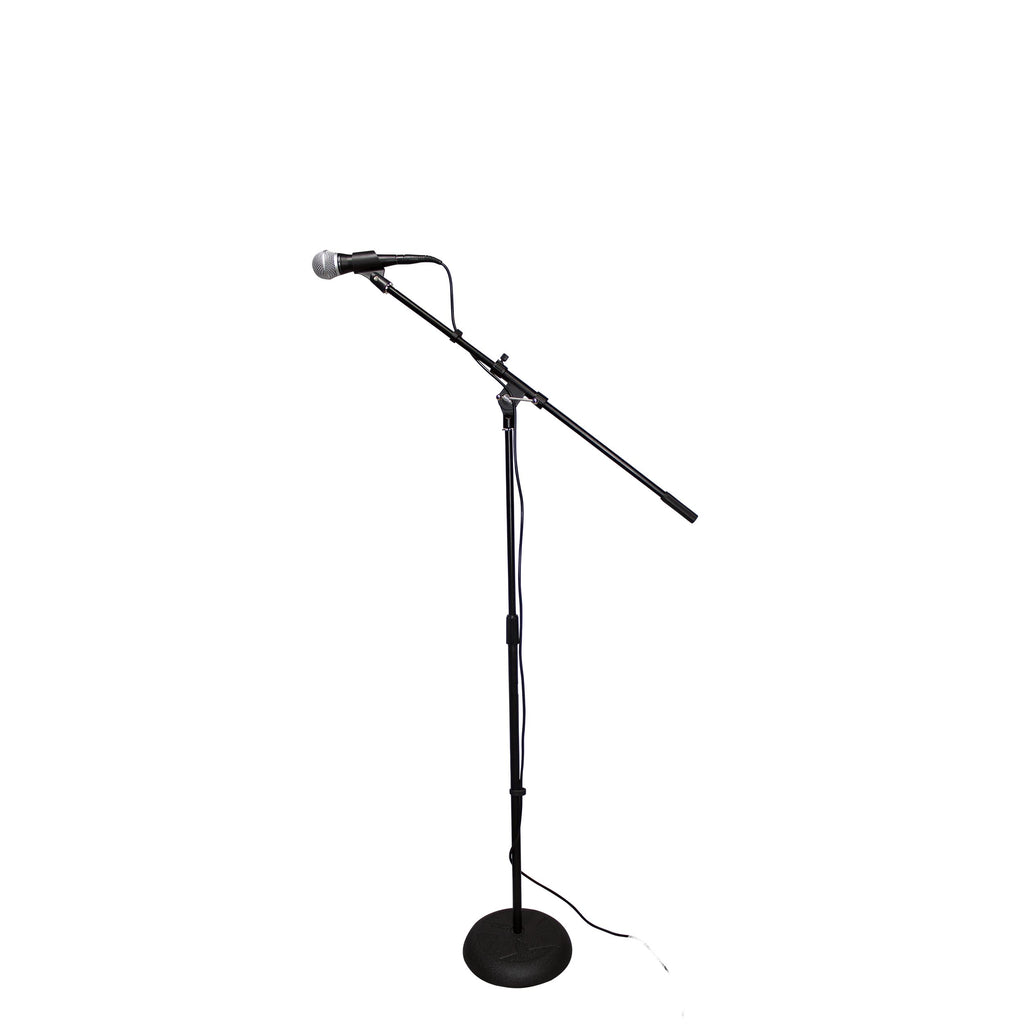 Round Base Microphone Stand W/Boom