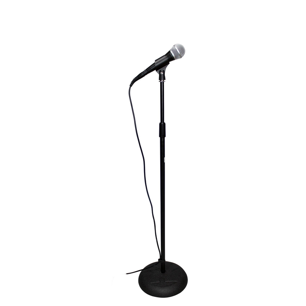 Round Base Microphone Stand W/Boom