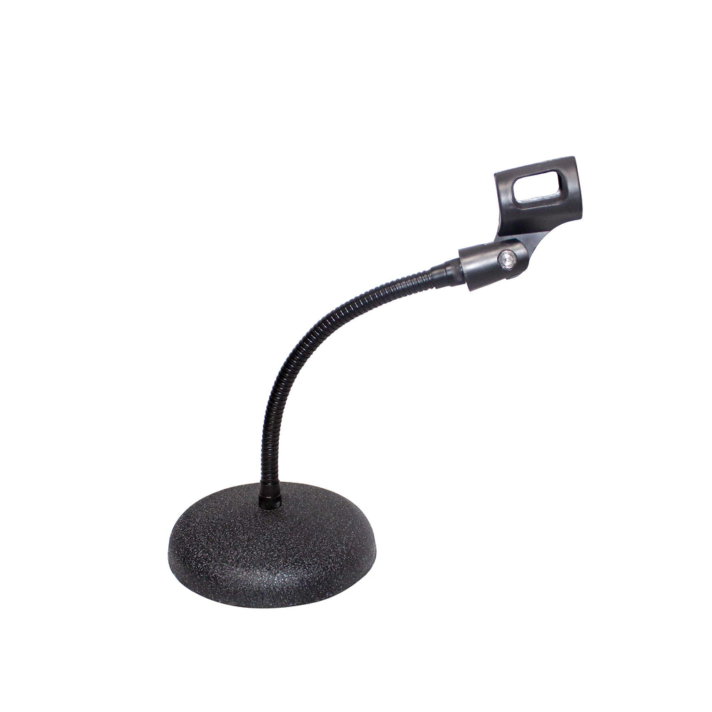 10PCS Gooseneck Desktop Microphone Stand With 6" Round Base