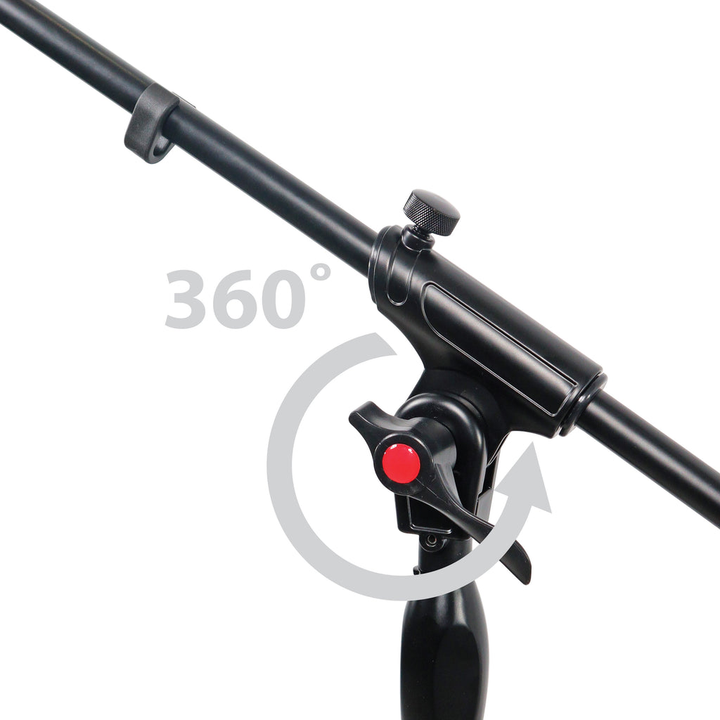 6PCS 6 Ft Pro Tripod Microphone Concert Musician DJ Stand With Boom and  Mic Clip