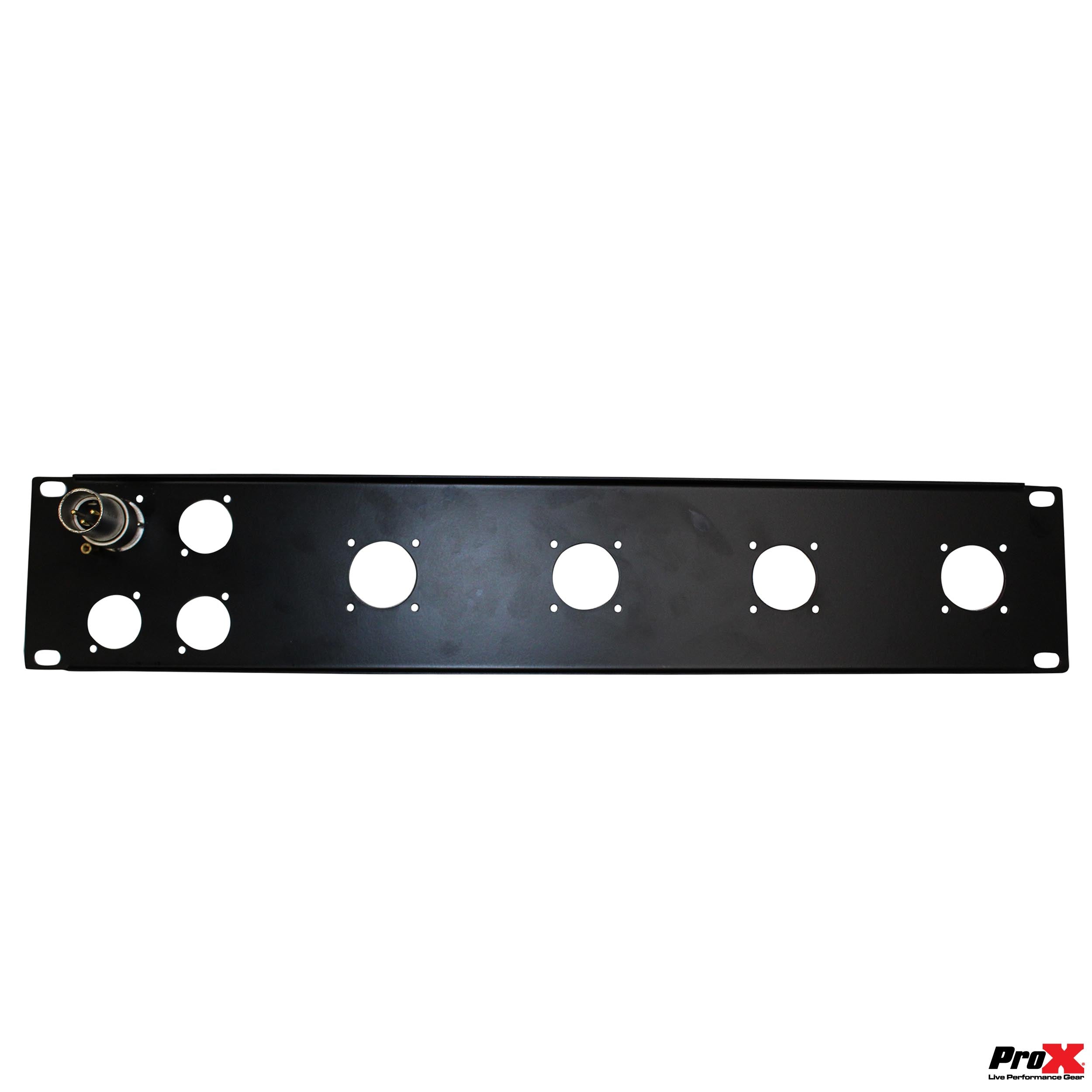 2U-4 XLR D +4 NL4 or NAC3 Unloaded Rack Panel