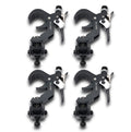 6PCS 4 Quick 90º Folding XPress Trigger Truss Clamp Clamp Moving Head Adapters with Quick Press Trigger Truss 2 in. Black Finish