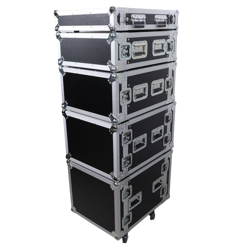 8U Space Amp Rack Mount ATA Flight Case 19" Depth