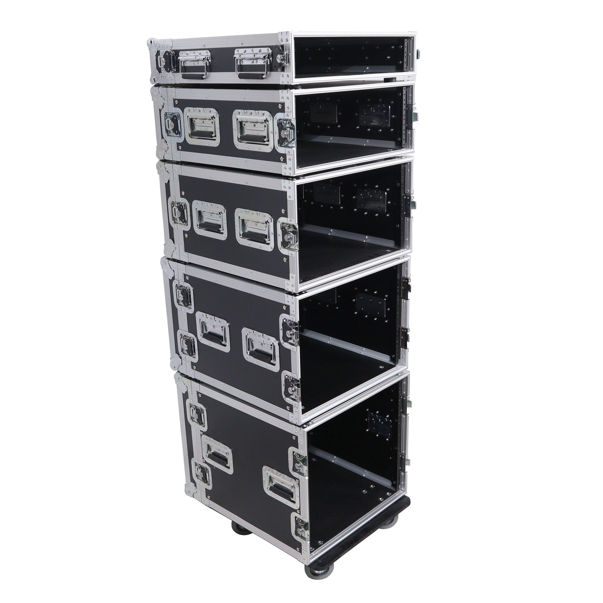 4U Space Amp Rack Mount ATA Style Flight Case 19 In. Depth