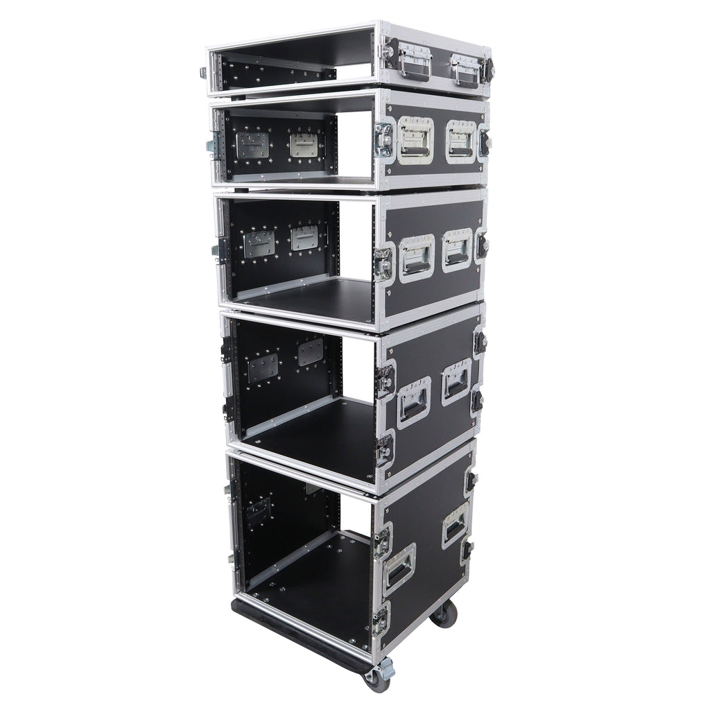 8U Space Amp Rack Mount ATA Flight Case 19" Depth