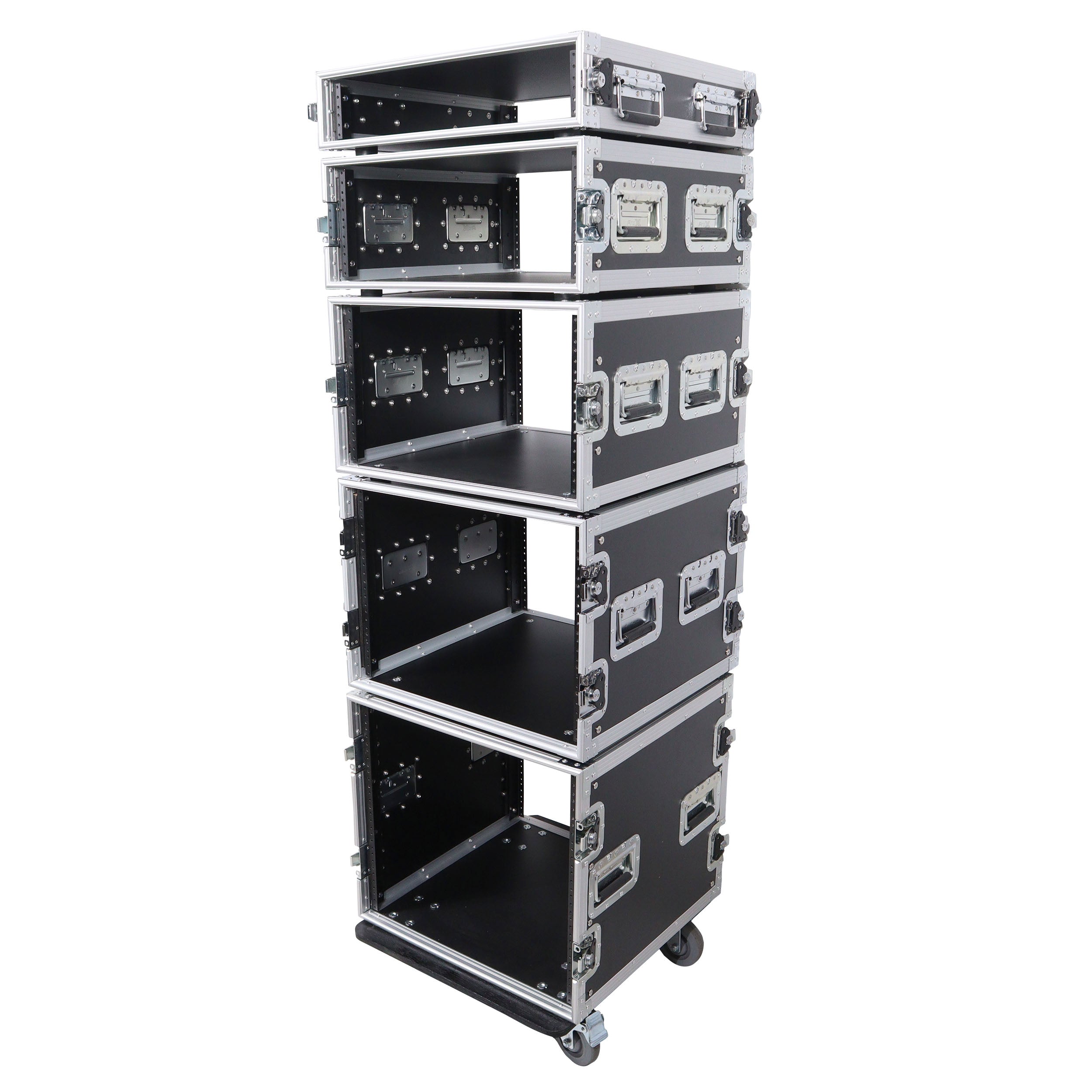 4U Space Amp Rack Mount ATA Style Flight Case 19 In. Depth